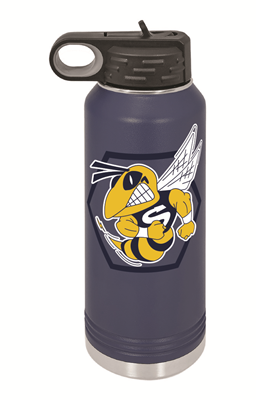 Saline School Spirit 32oz Water Bottle Blue
