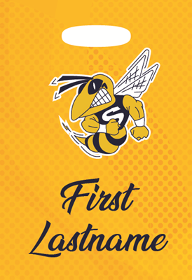Saline School Spirit Luggage Tag
