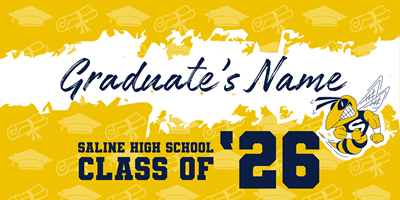 Saline Class of '26 Banner Yellow