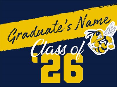 Saline Class of '26 Yard Sign - Personalized