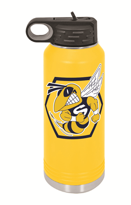 Saline School Spirit 32oz Water Bottle Yellow